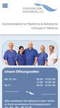 Mobile Screenshot of praxisklinik-brahmsallee.de