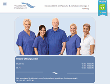 Tablet Screenshot of praxisklinik-brahmsallee.de